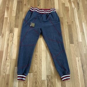 African American Colleg Alliance AACA Sweatpants 92 Gray Red/white Rare XL.‎